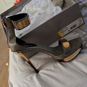 Grey Fergie stilettos